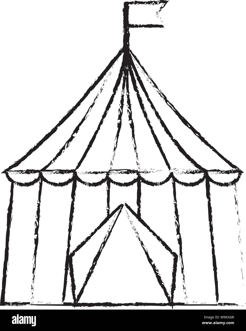carnival circus tent flag striped image Stock Vector Image & Art - Alamy