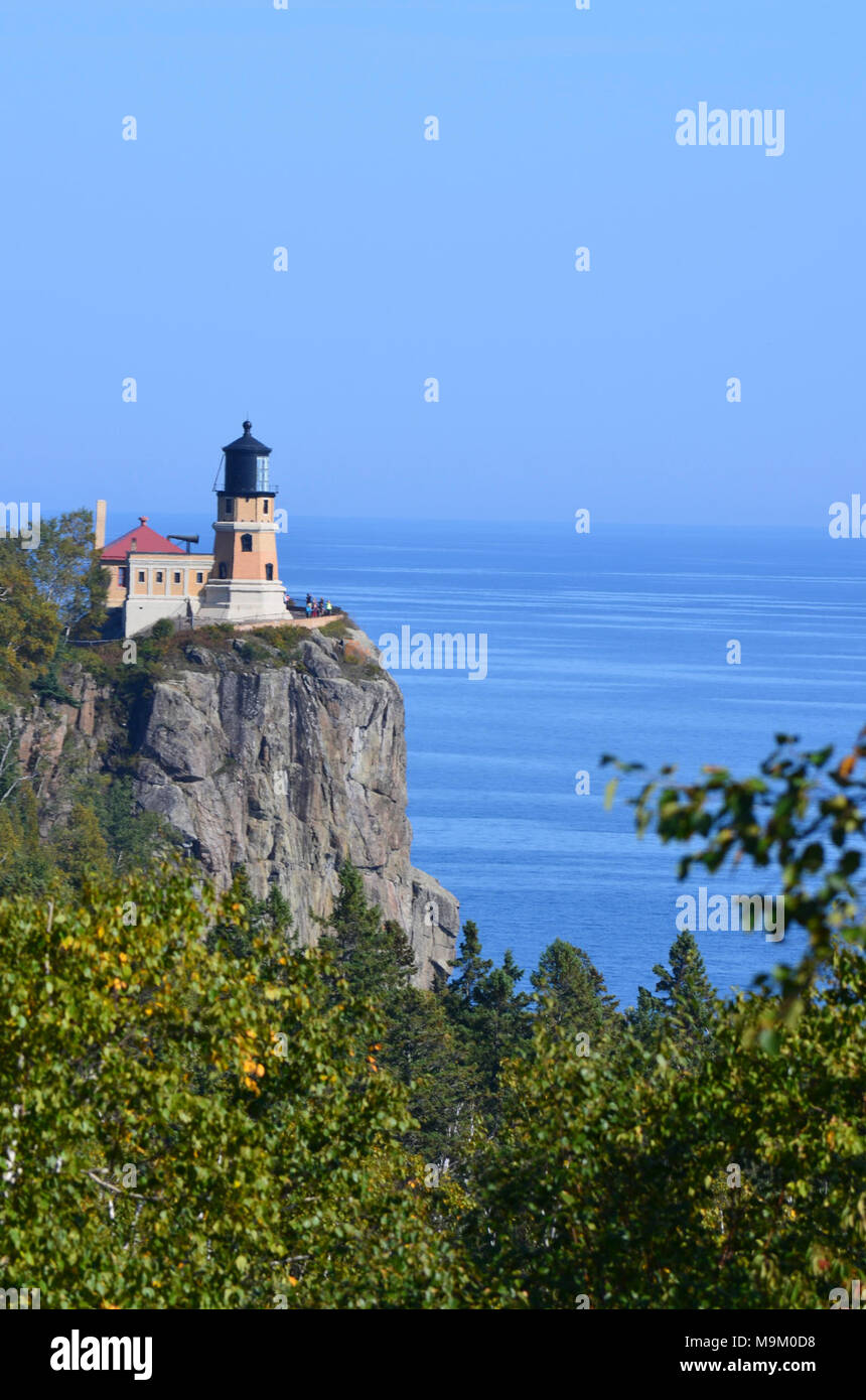 Split Rock Lighthouse Stock Photo Alamy