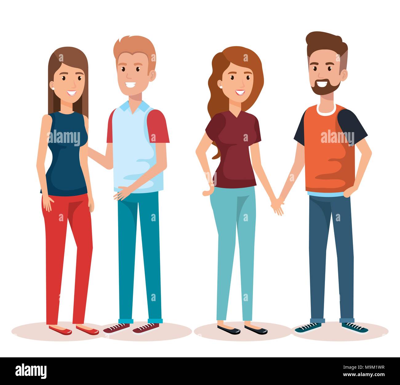 young people avatars characters Stock Vector Image & Art - Alamy