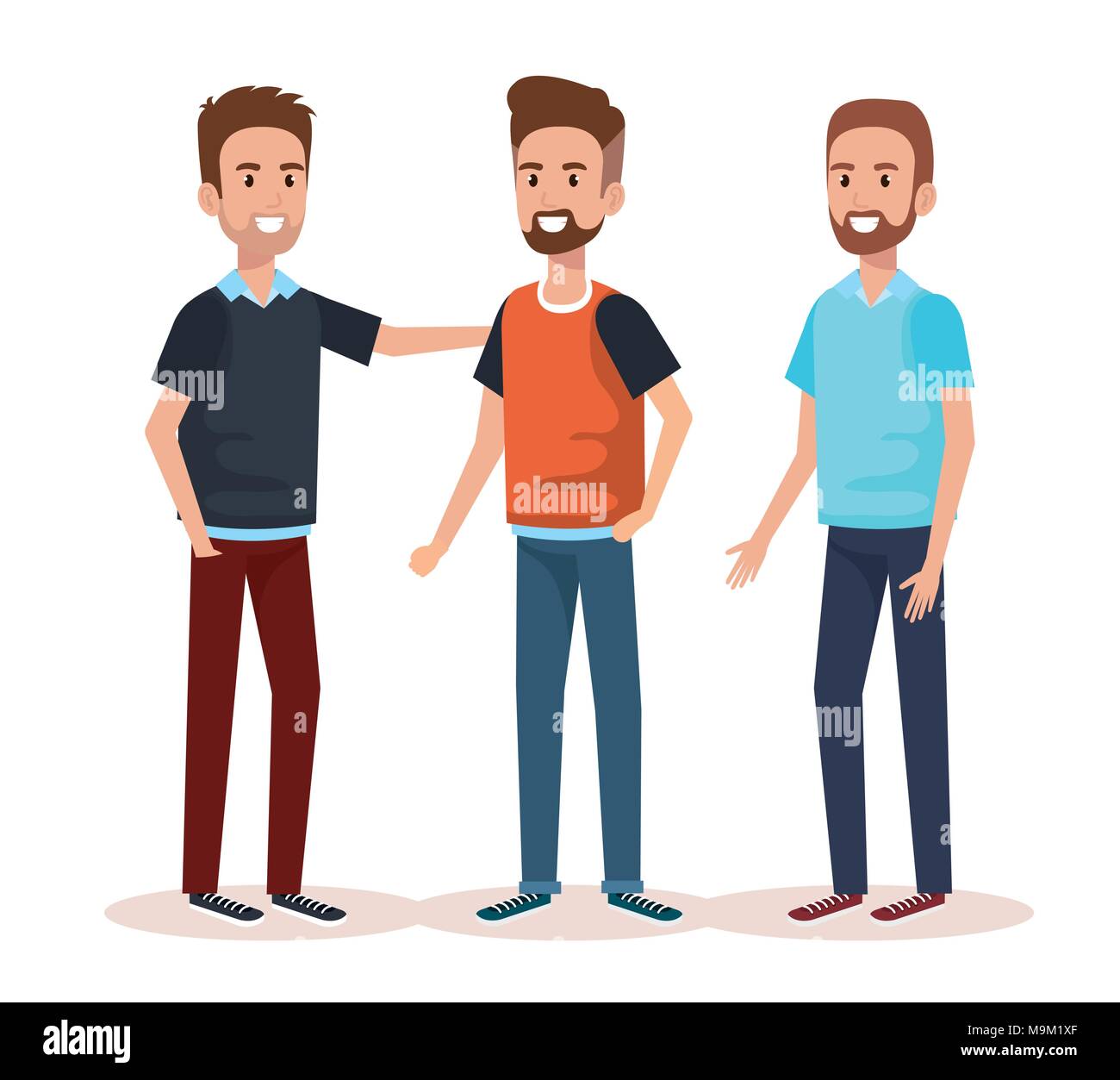 group of men avatars characters Stock Vector Image & Art - Alamy