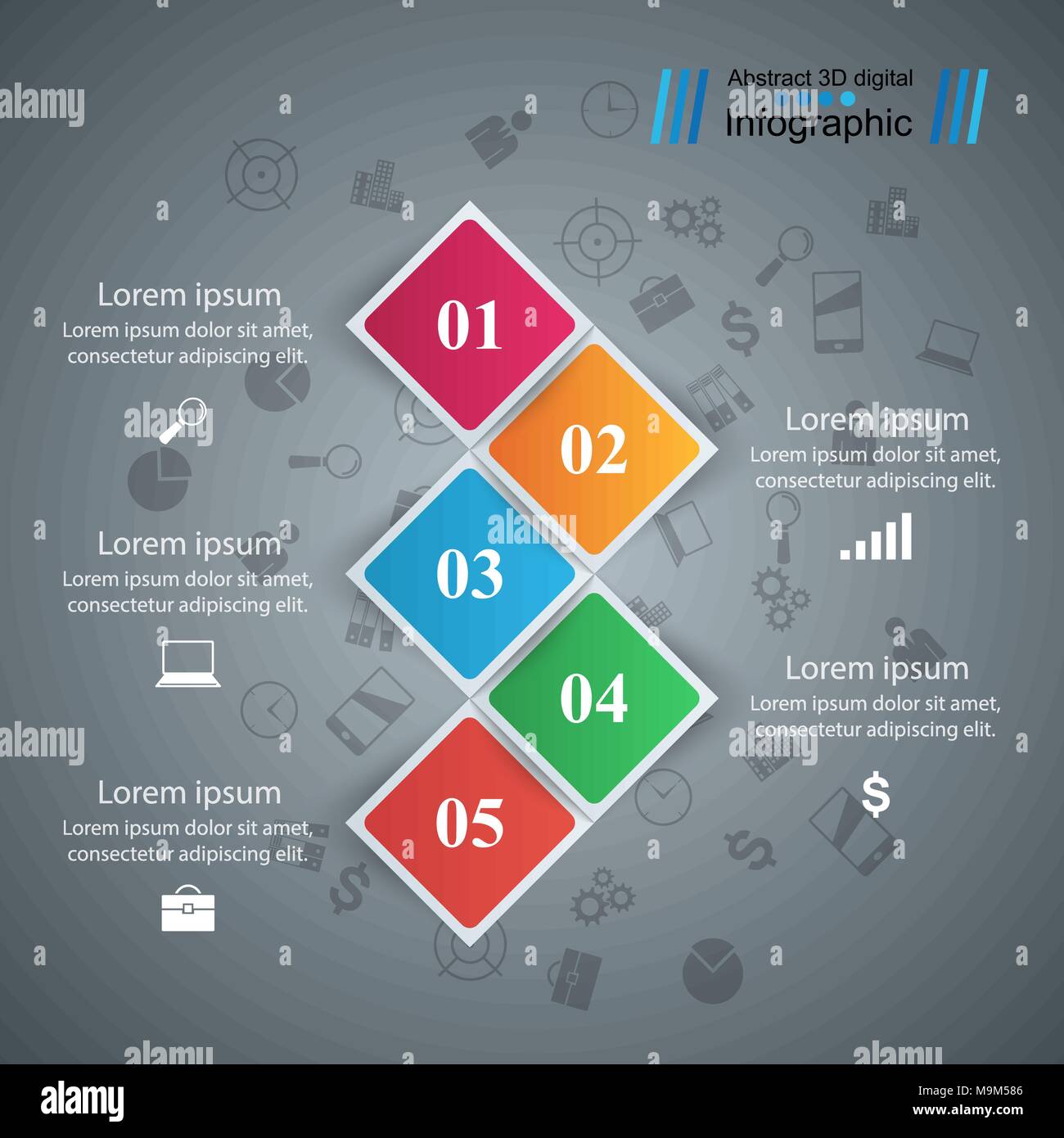 Origami Inforgraphics Business Infographics origami style Vector illustration Stock Vector ...