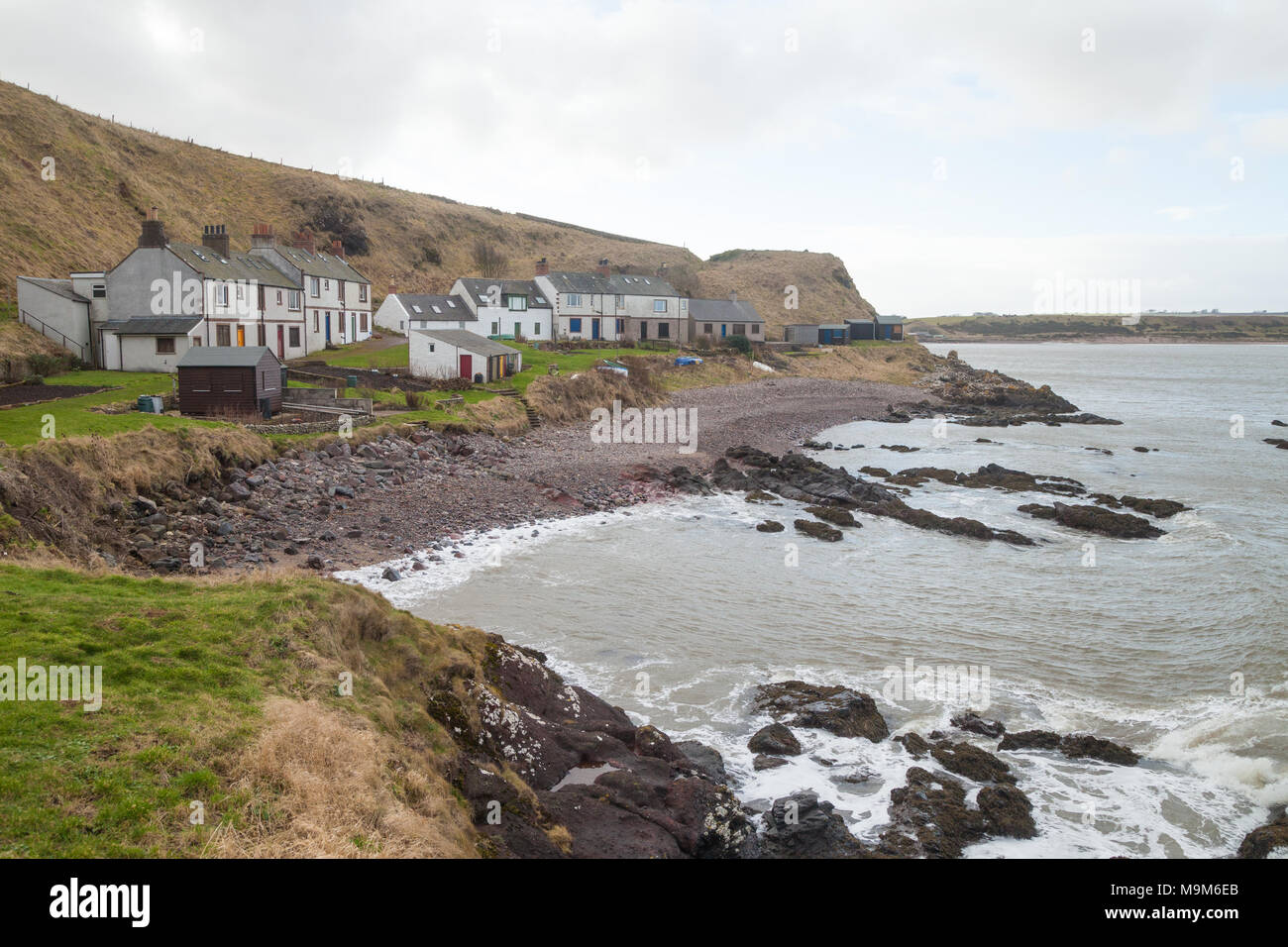 Ethie Haven near Lunan bay Angus Scotland Stock Photo Alamy