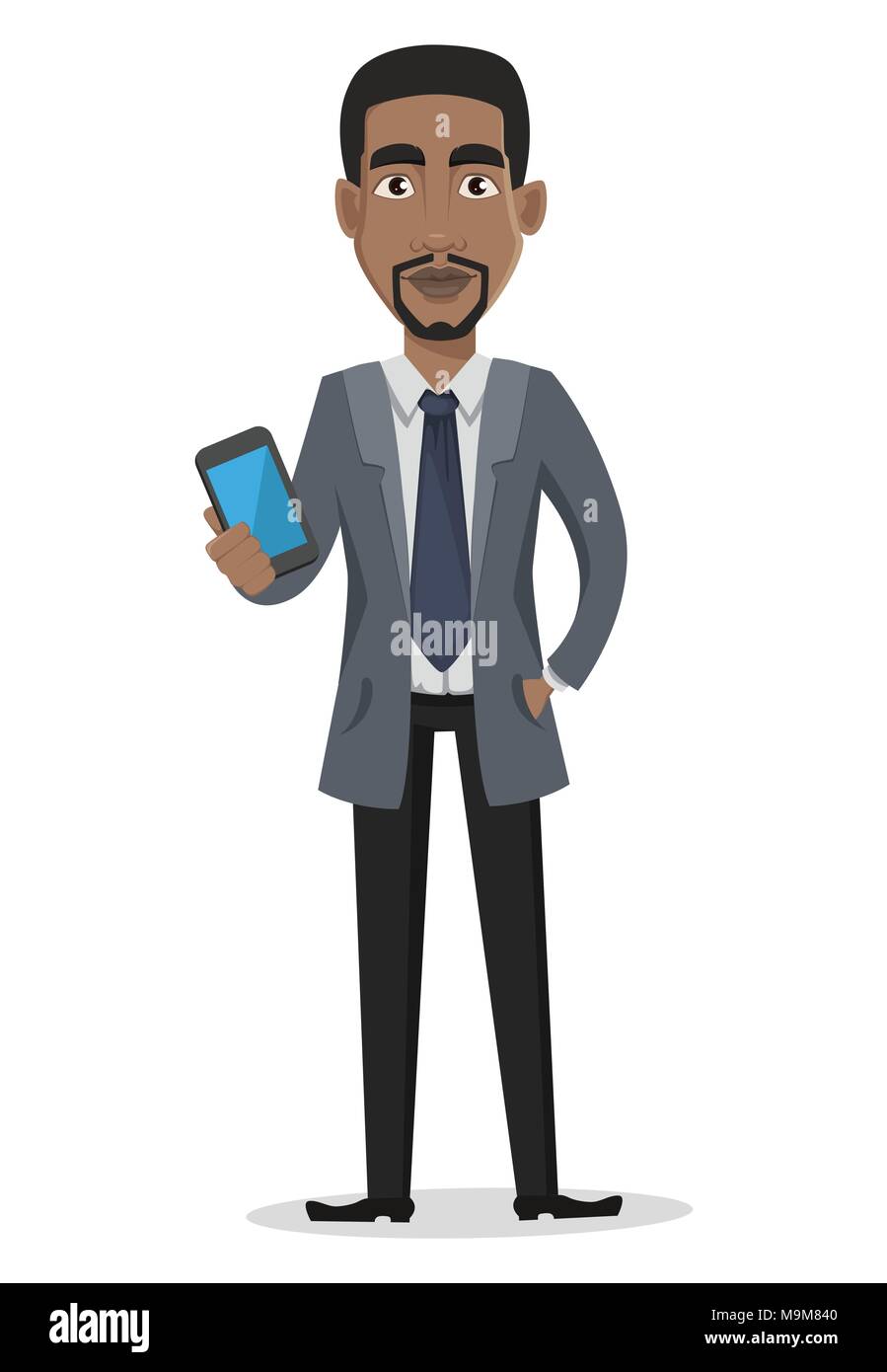 African American business man cartoon character. Businessman in office clothes holds smartphone. Vector illustration on white background Stock Vector Image & Art - Alamy African American business man cartoon character. Businessman in office clothes holds smartphone. Vector illustration on white background Stock Vector Image & Art - Alamy
