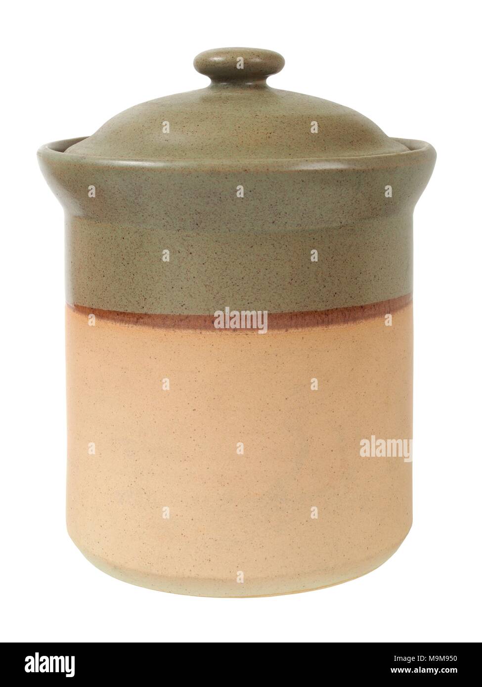 Big ceramic container isolated on white background Stock Photo Alamy