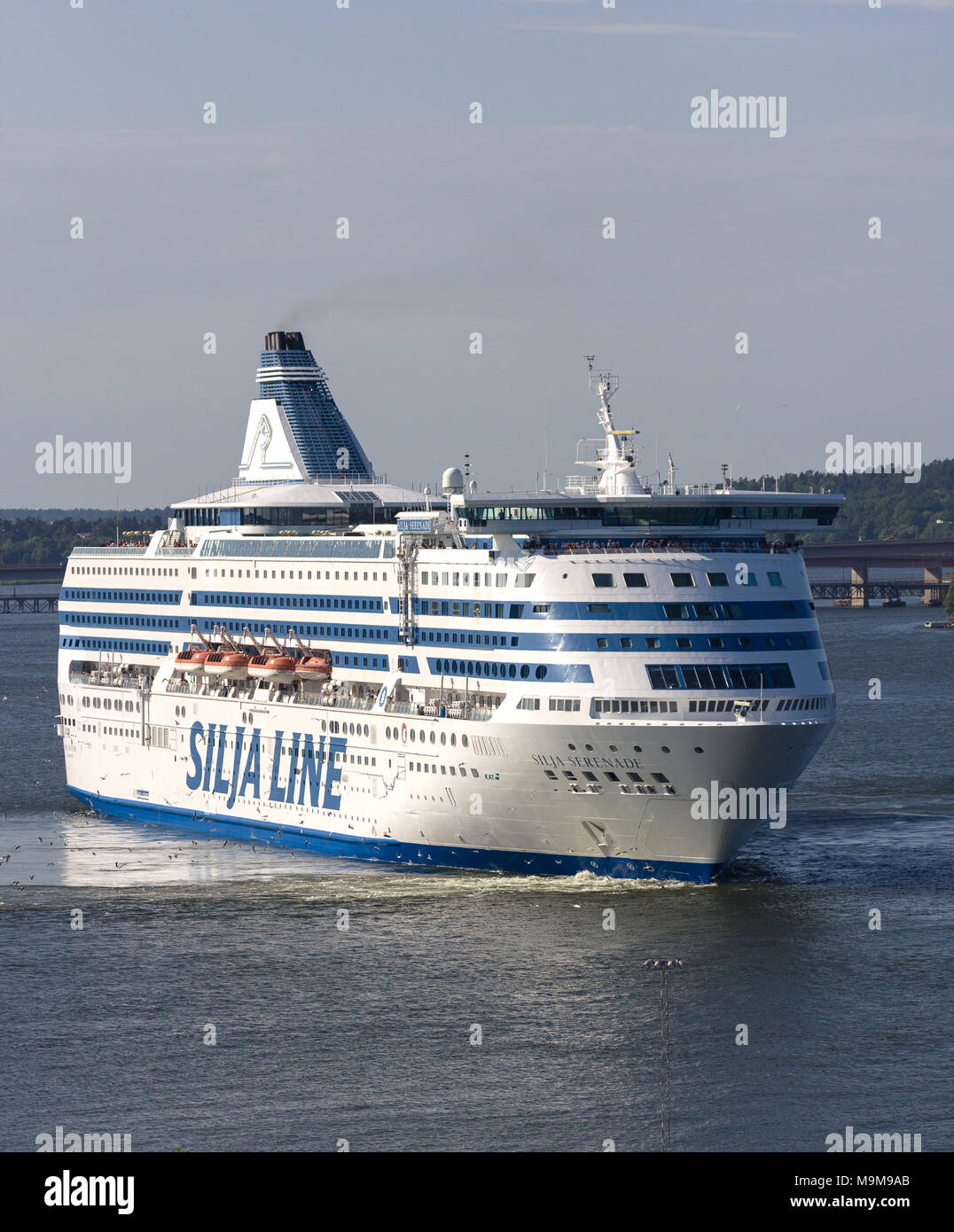 M.V. Silja Serenade,Silja Line ferry, on a route connecting Stockholm Sweden to Helsinki Finland M.V. Silja Serenade,Silja Line ferry, on a route connecting Stockholm Sweden to Helsinki Finland