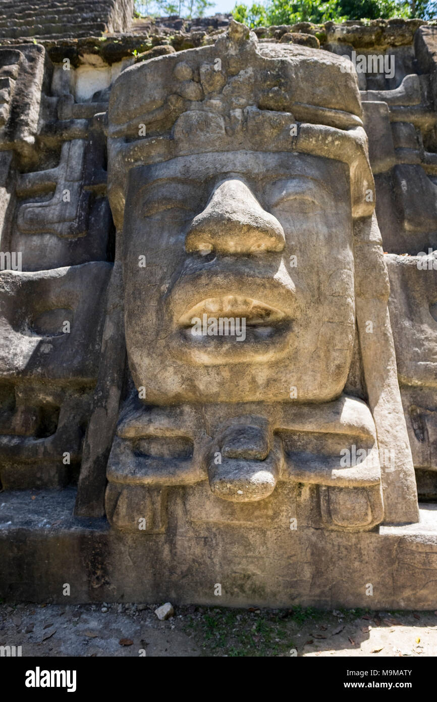 Mayan Stone Head Carving High Resolution Stock Photography and Images