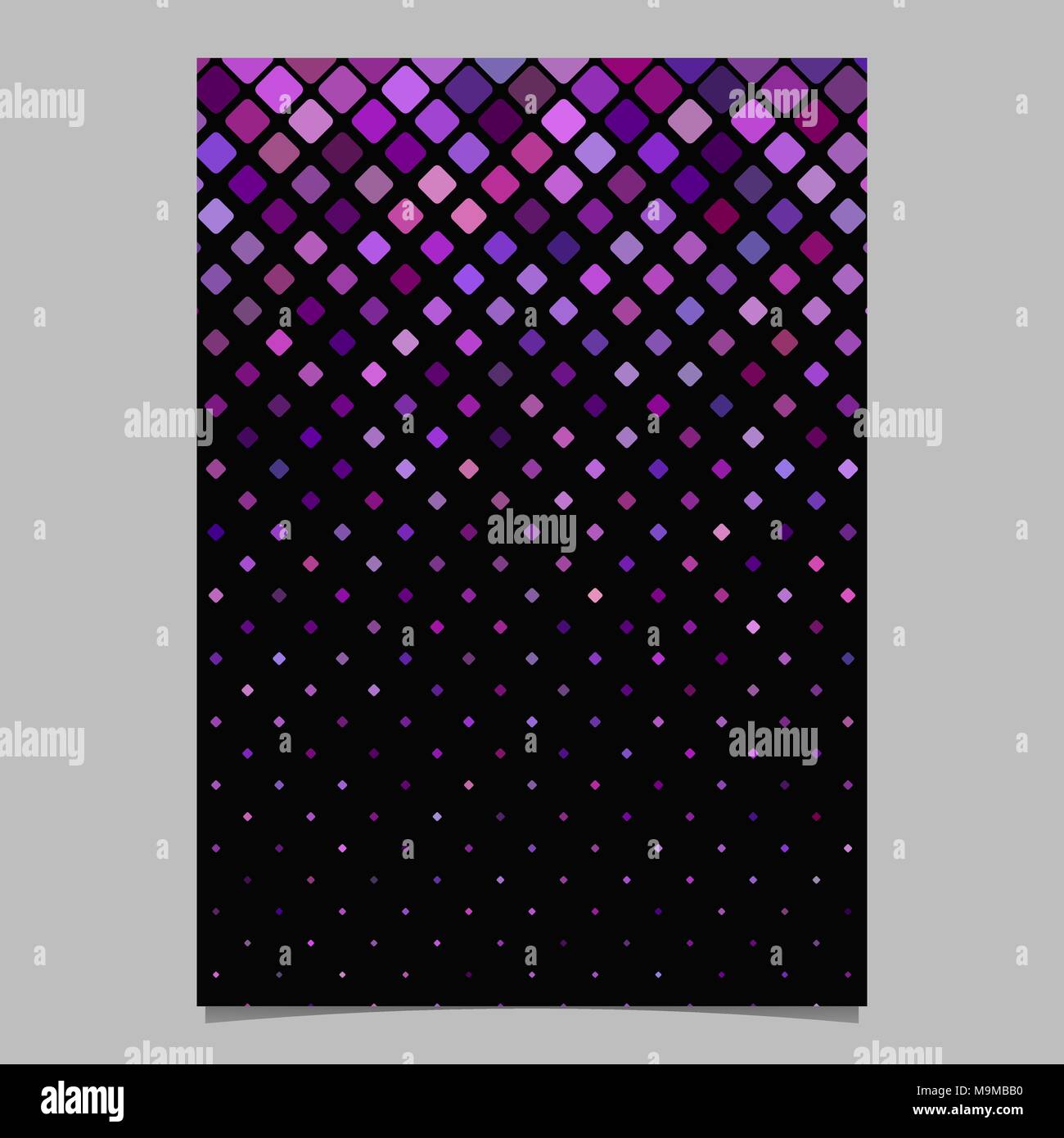 Geometrical diagonal square mosaic pattern flyer background Stock ...