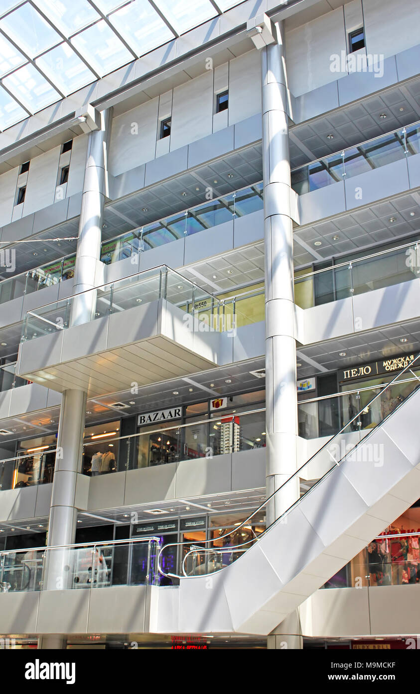 ODESSA, UKRAINE - JULY 21, 2012: Famous shopping mall - Afina Trade Centre, Odessa, Ukraine Stock Photo