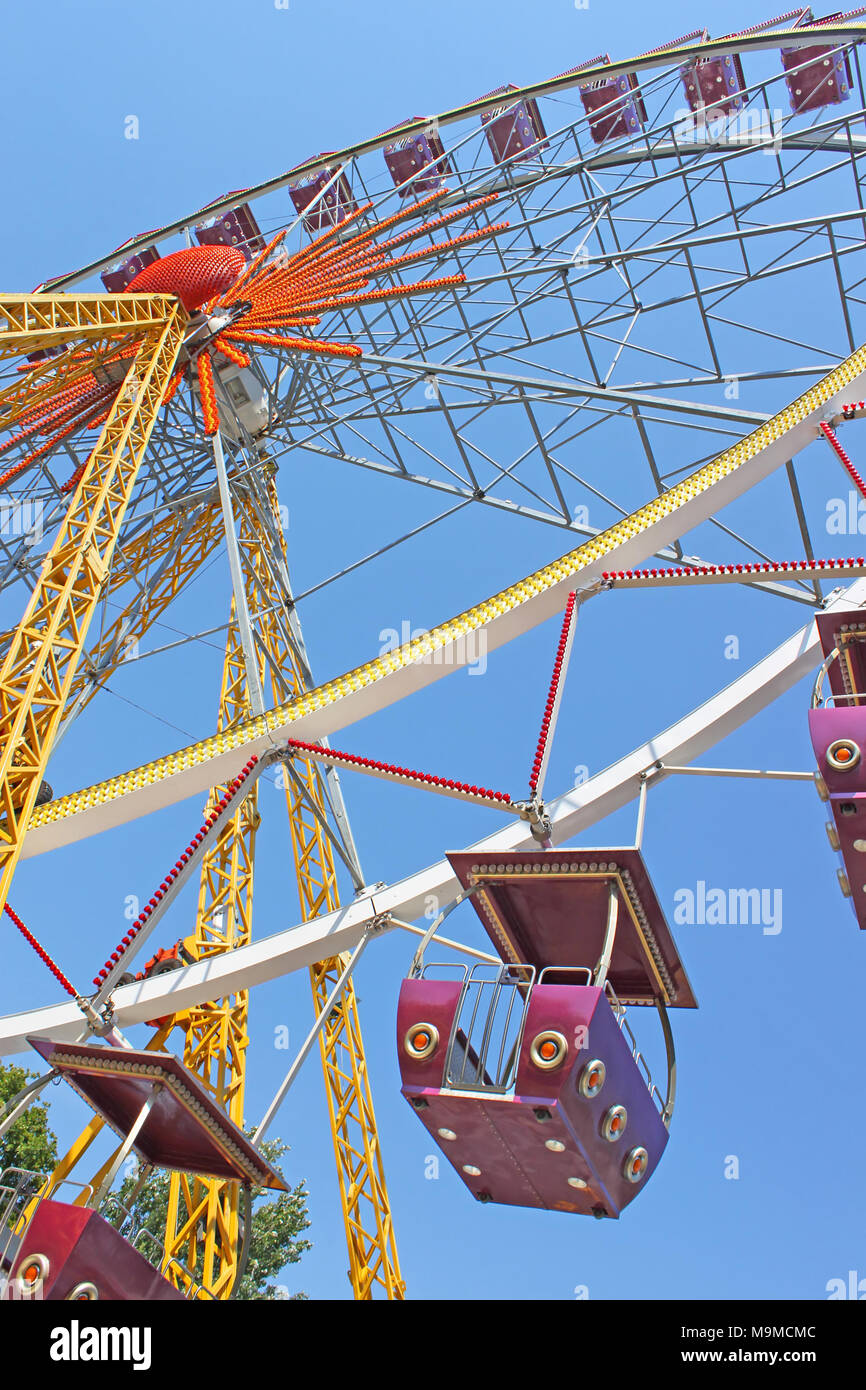 Largest ferris wheel in Ukraine. Odessa, Shevchenko Park Stock Photo