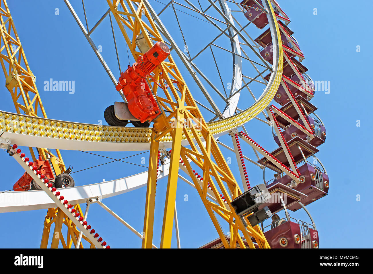 Largest ferris wheel in Ukraine, Odessa, Shevchenko Park Stock Photo