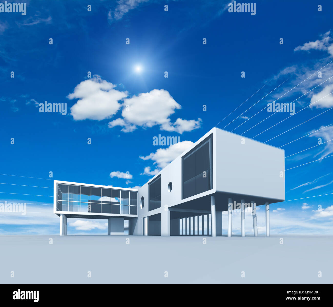 Architecture project 3d rendering Stock Photo - Alamy