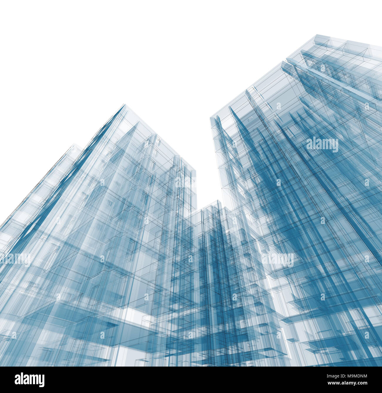 Architecture concept 3d rendering Stock Photo - Alamy