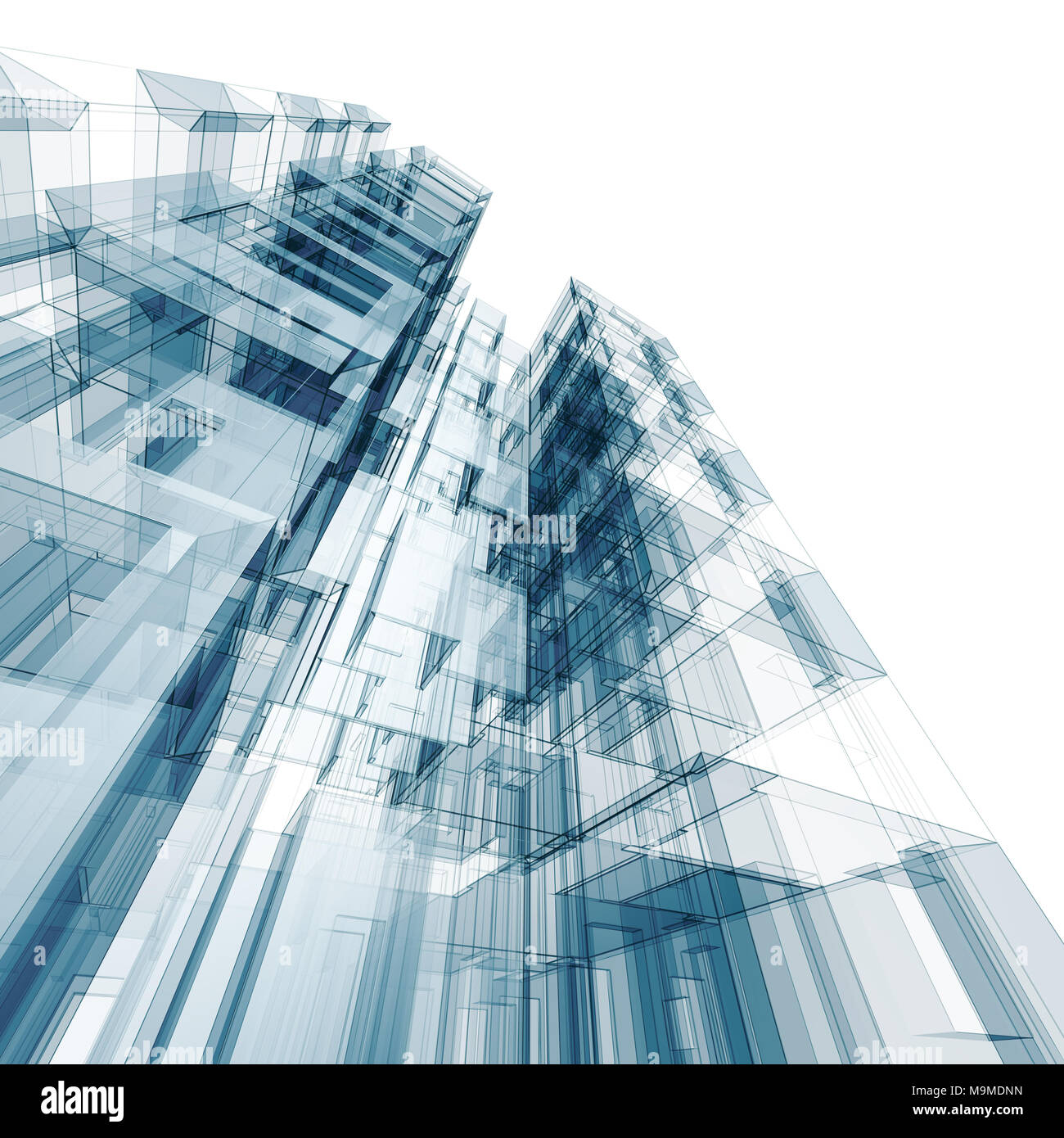 Architecture construction 3d rendering Stock Photo - Alamy