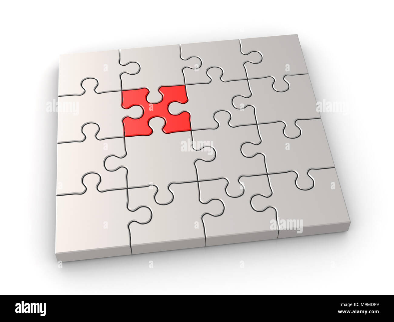 Puzzle leadership concept 3d rendering Stock Photo Alamy