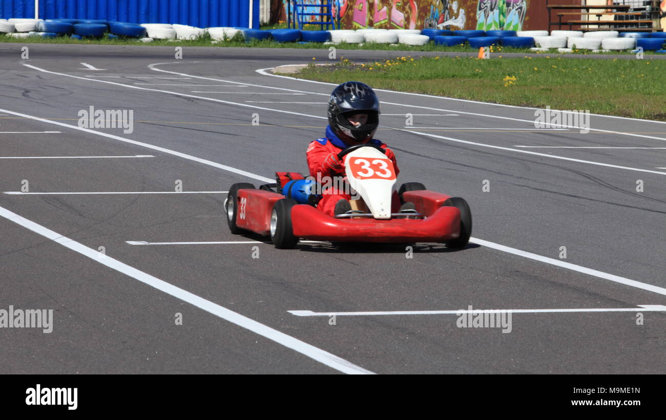 Racing Track Go Kart Close To Stock Photo 178085649 Alamy