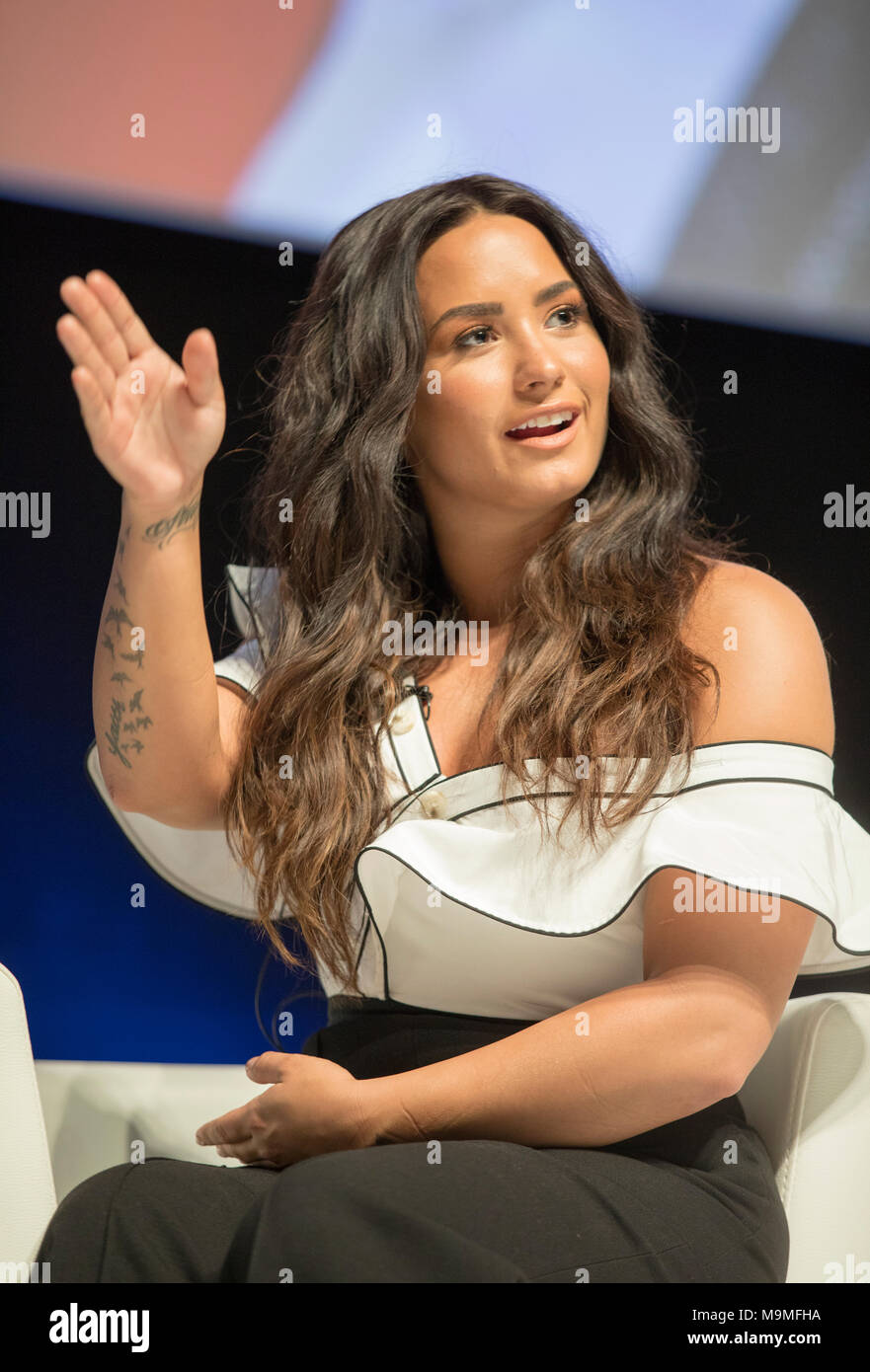 Cannes, France, June 19 2017, Demi Lovato at Cannes Lions Festival