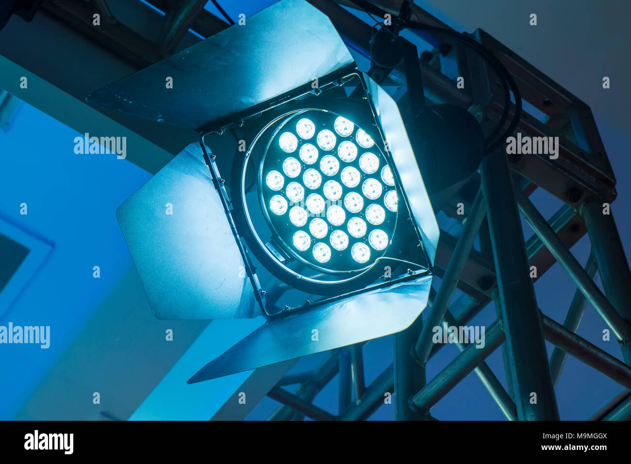 LED Light on mall roof Stock Photo