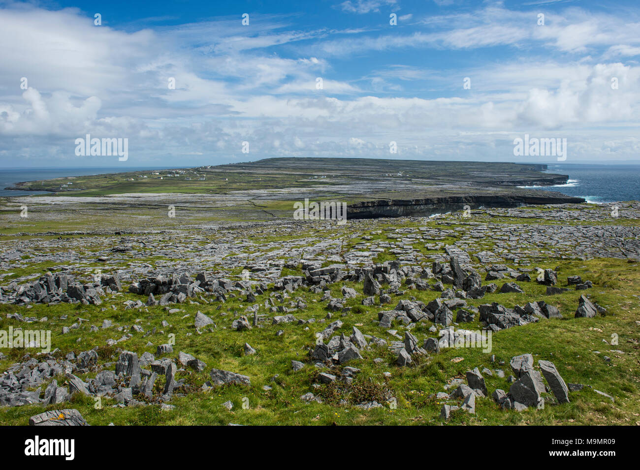 Overlook over Arainn, Aran Islands, Ireland Stock Photo