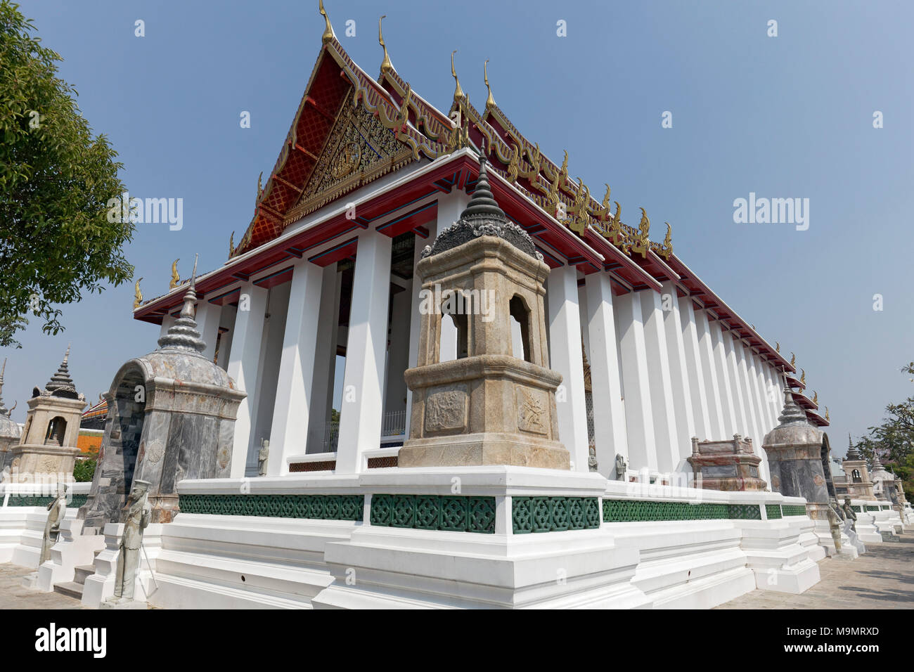 Ubosot of Wat Suthat, Royal Temple, Phra Nakhon, Bangkok, Thailand Stock Photo