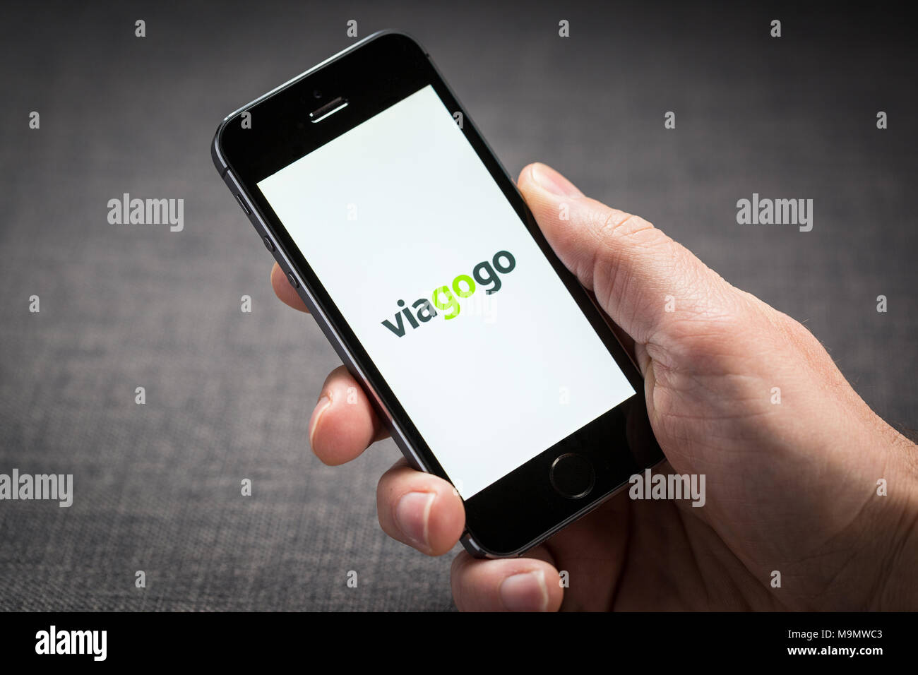 Viagogo tickets app on an iPhone Stock Photo