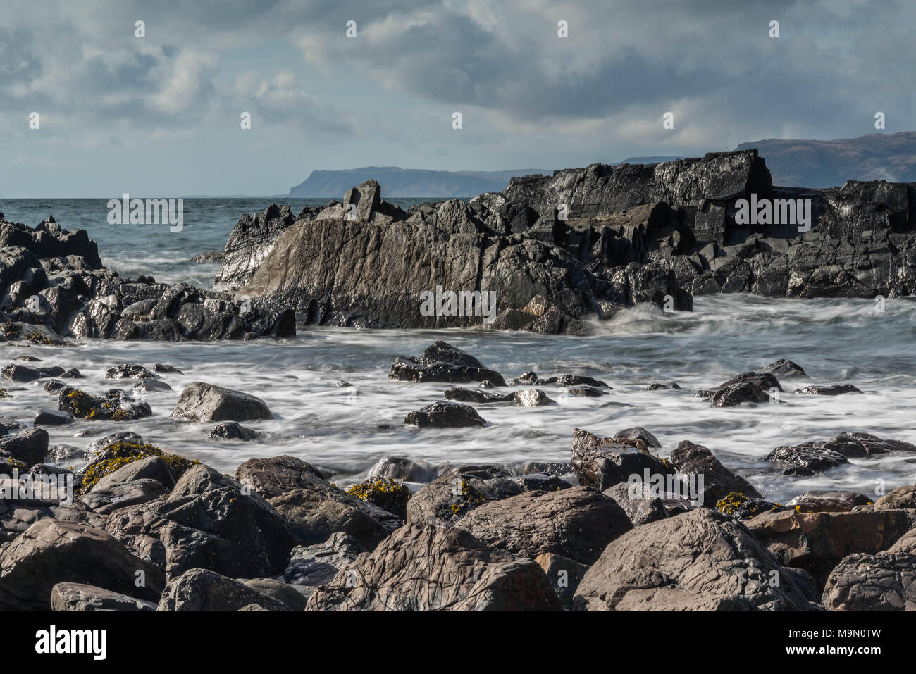 Coastal landscape in Scotland, Isle of Seil Stock Photo - Alamy