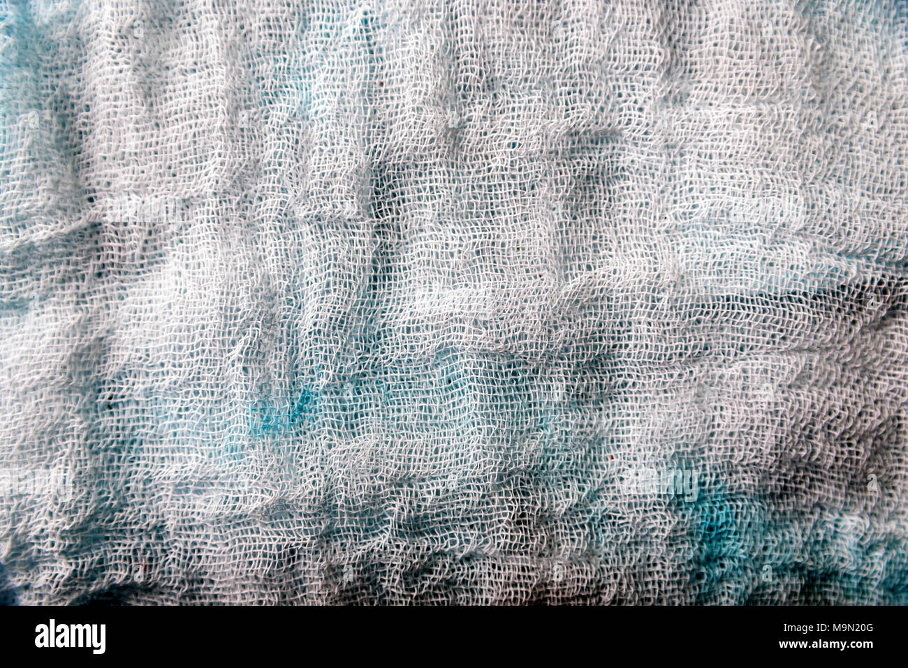 Texture of white gauze cheesecloth material Stock Photo Alamy