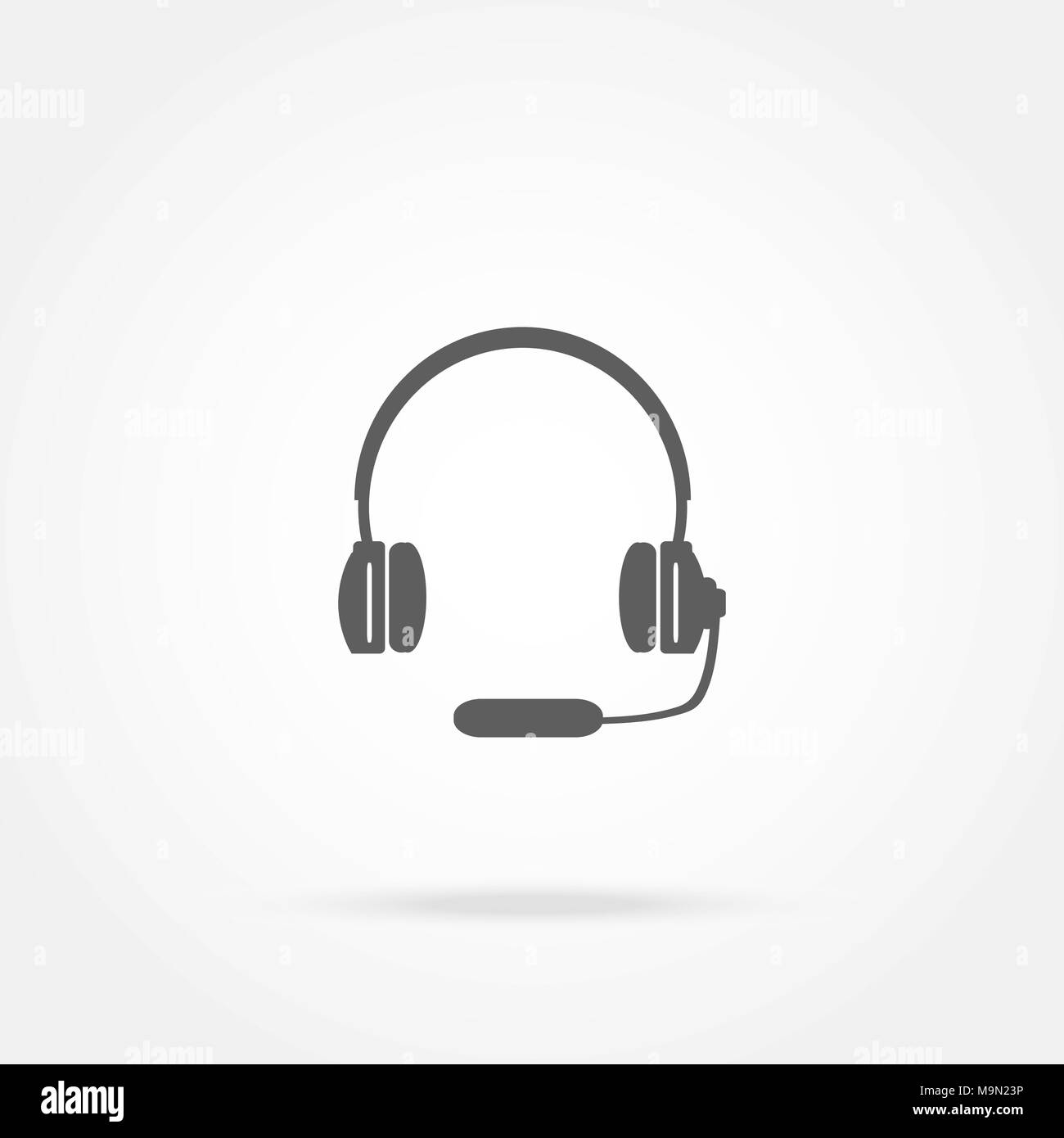 Headset microphone Stock Vector Images Alamy