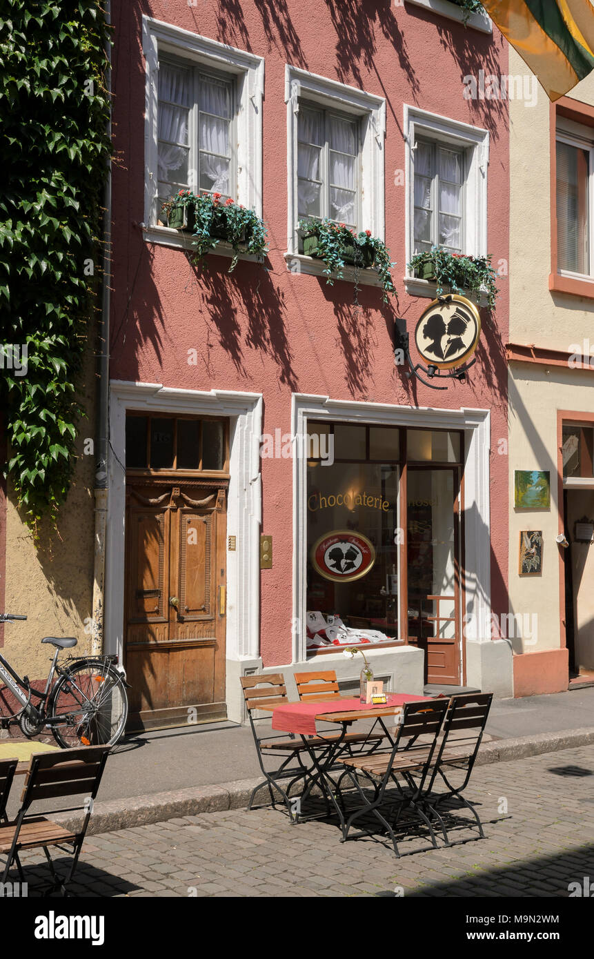 Cafe Knösel, Chocolaterie, Heidelberg, Baden-Württemberg, Deutschland, Europa Stock Photo