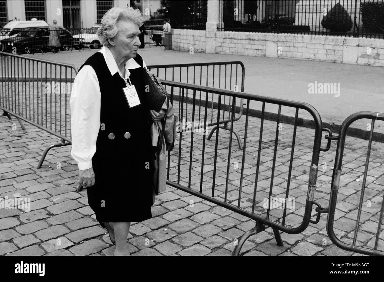 Nazi executioner Klaus Barbie trial, Lyon, France Stock Photo