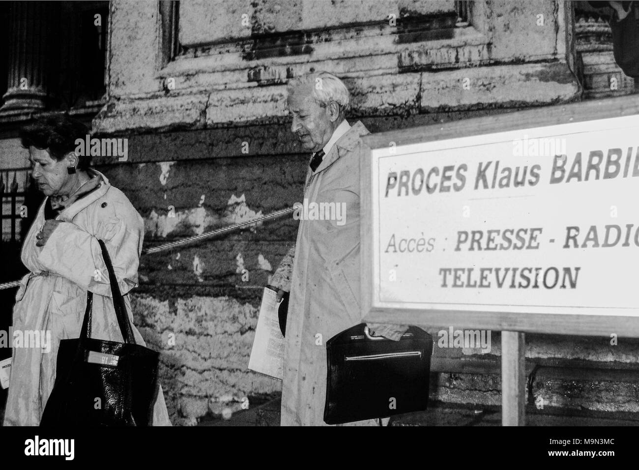 Nazi executioner Klaus Barbie trial, Lyon, France Stock Photo
