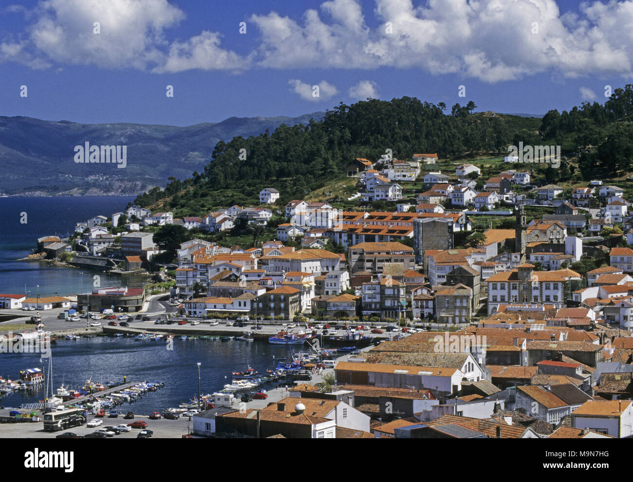 townscape of Muros, Rias Baixas, Galicia, Spain Stock Photo