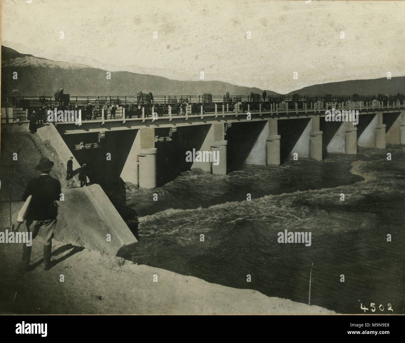 Construction of Dams, Weirs and Regulators Stock Photo