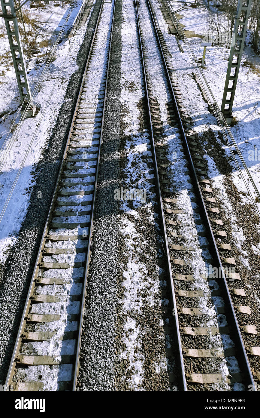 Frost rails perspective hi-res stock photography and images - Alamy