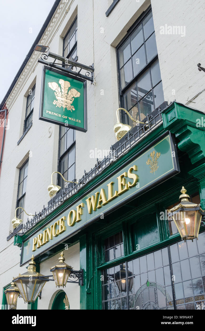 The Prince of Wales traditional pub in Moseley, Birmingham Stock Photo