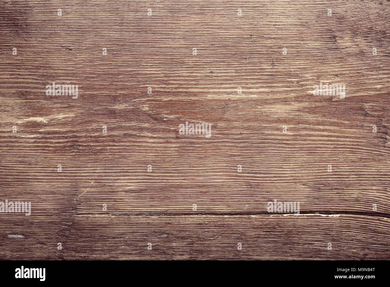 vintage weathered wooden table surface with big crack below Stock Photo Alamy