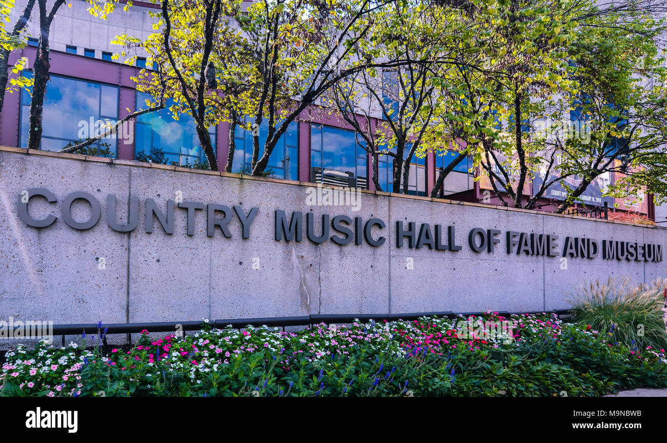 Nashville, TN - Country Music Hall of Fame and Museum Stock Photo
