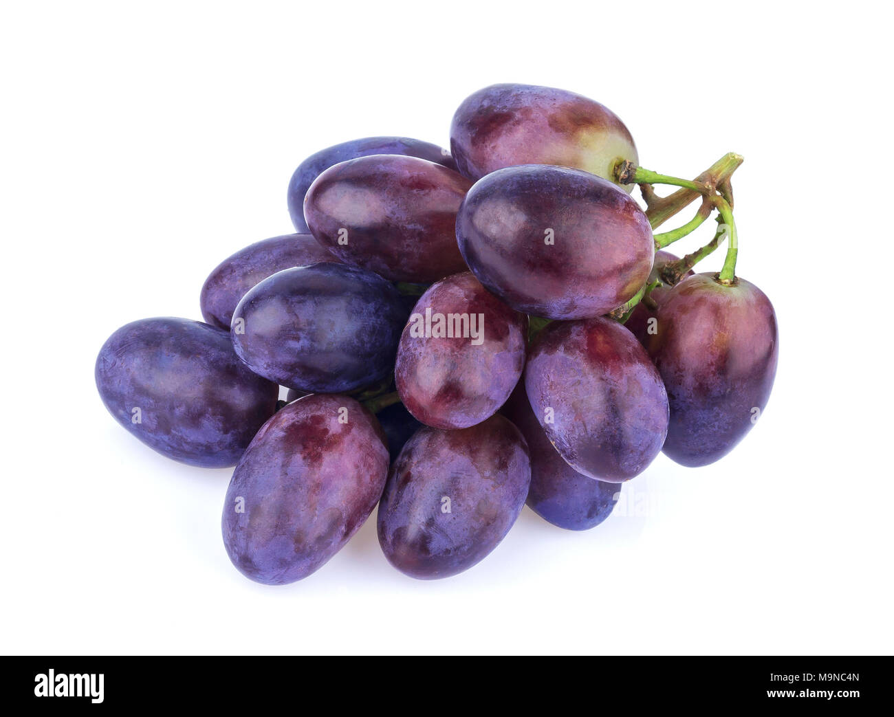 Black grape isolated on white background Stock Photo