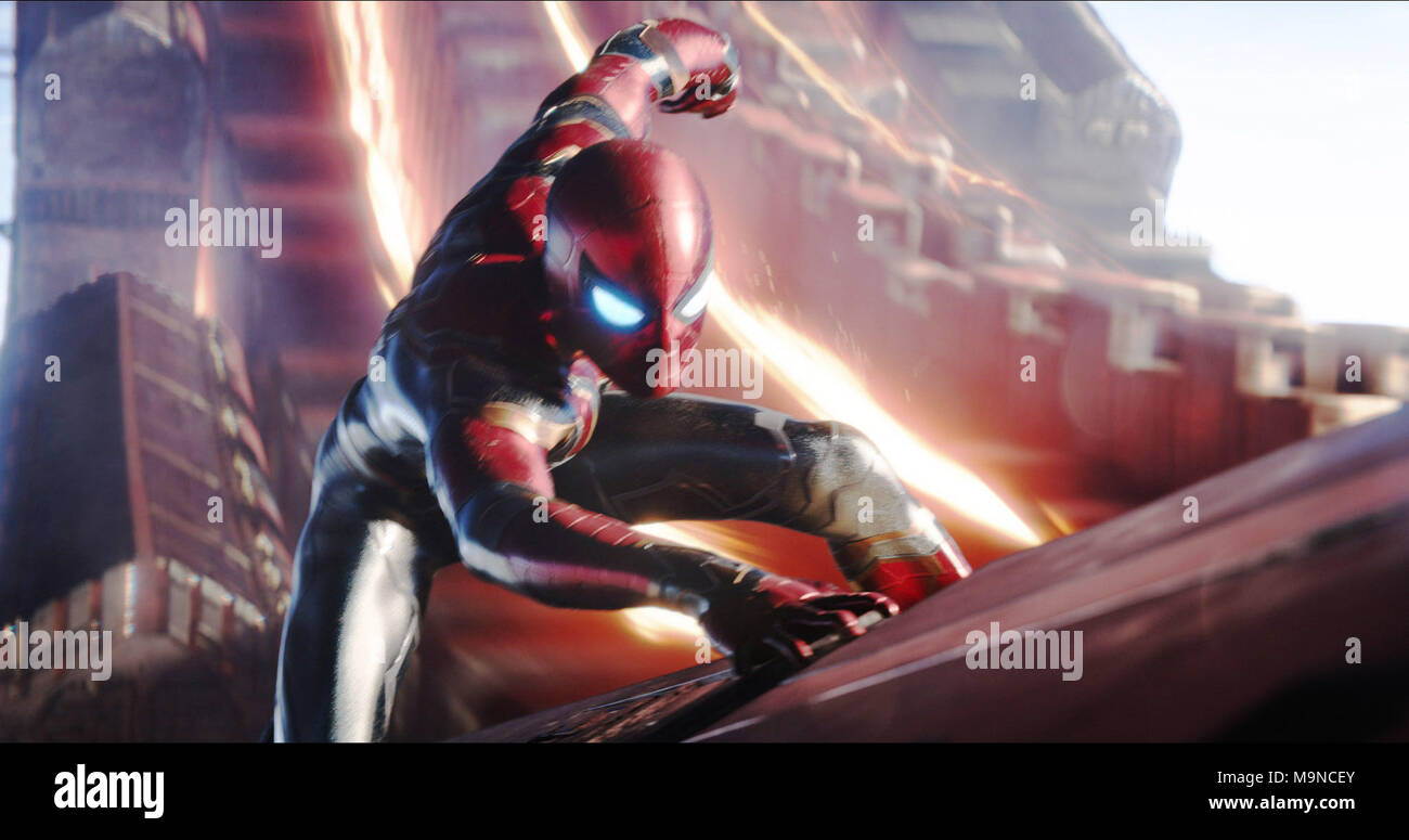 AVENGERS: INFINITY WAR, Tom Holland (as Spider-Man), 2018. ©Marvel