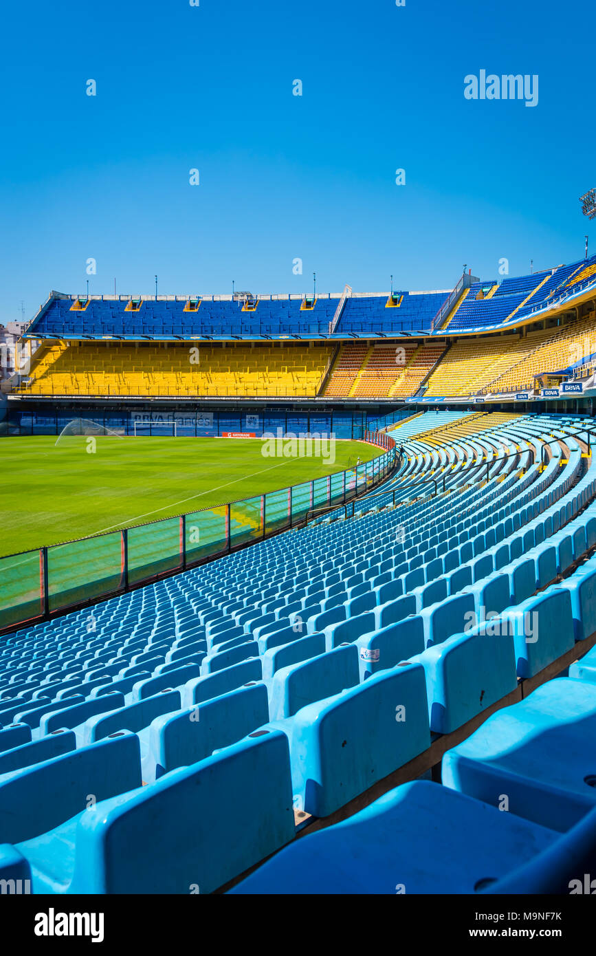 La Bombonera, home ground to Boca Juniors football club, Buenos Aires, Argentina Stock Photo