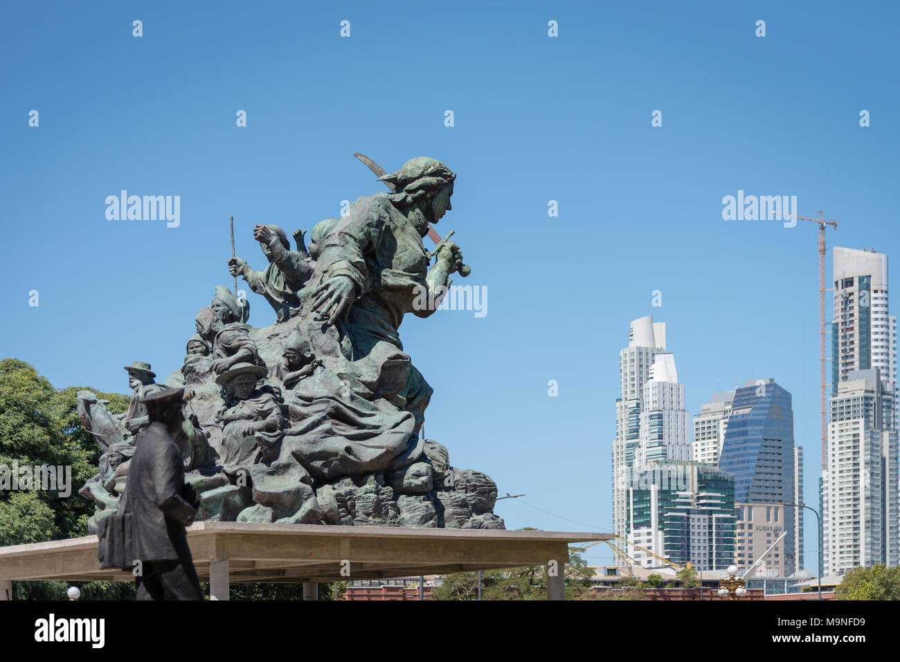 Statue in Plaza del Correo Centro Cultural Kirchner (CCK), Buenos Aires, Argentina Stock Photo