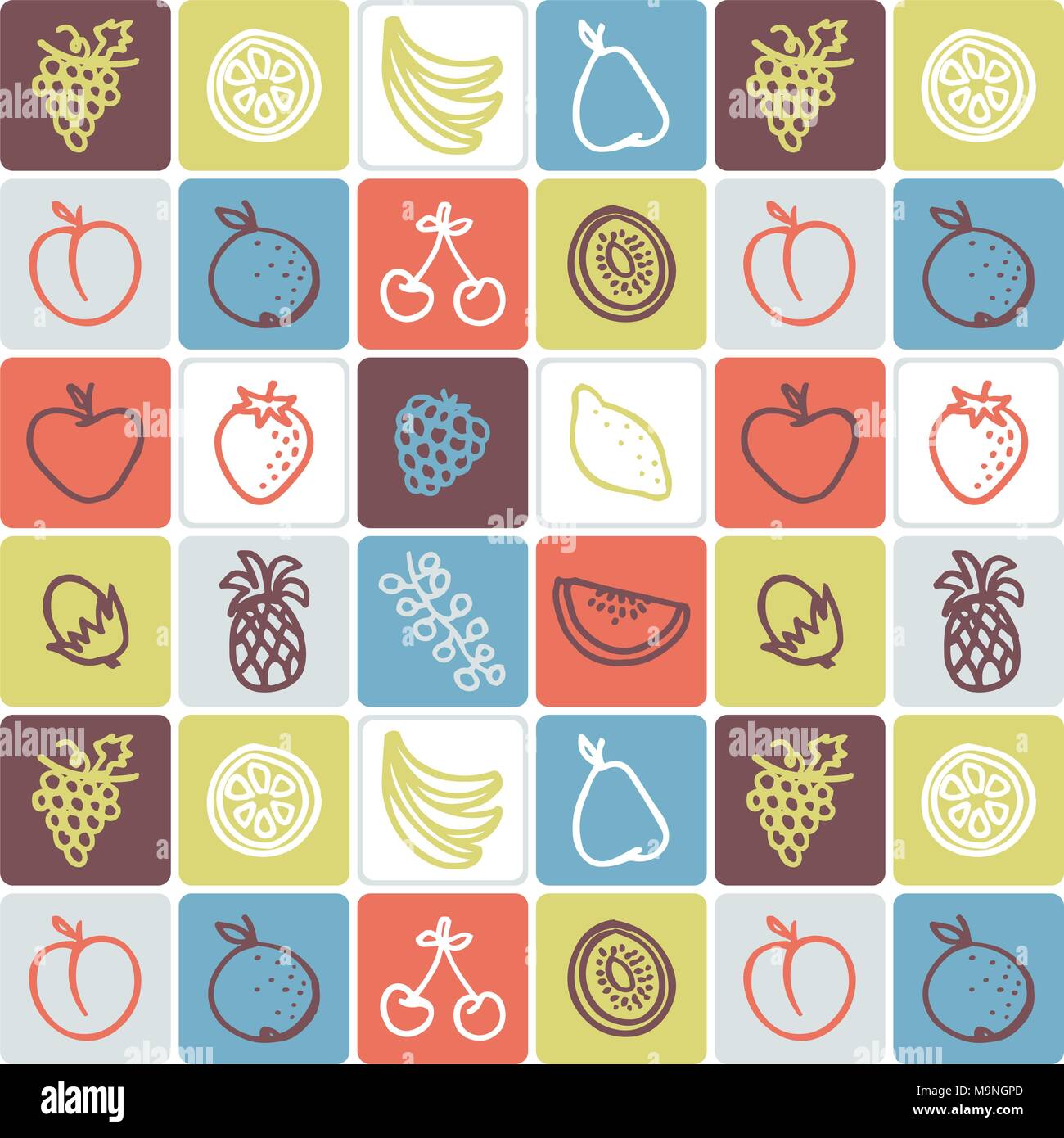 Hand Drawn Icons Set - Food 3 Stock Vector