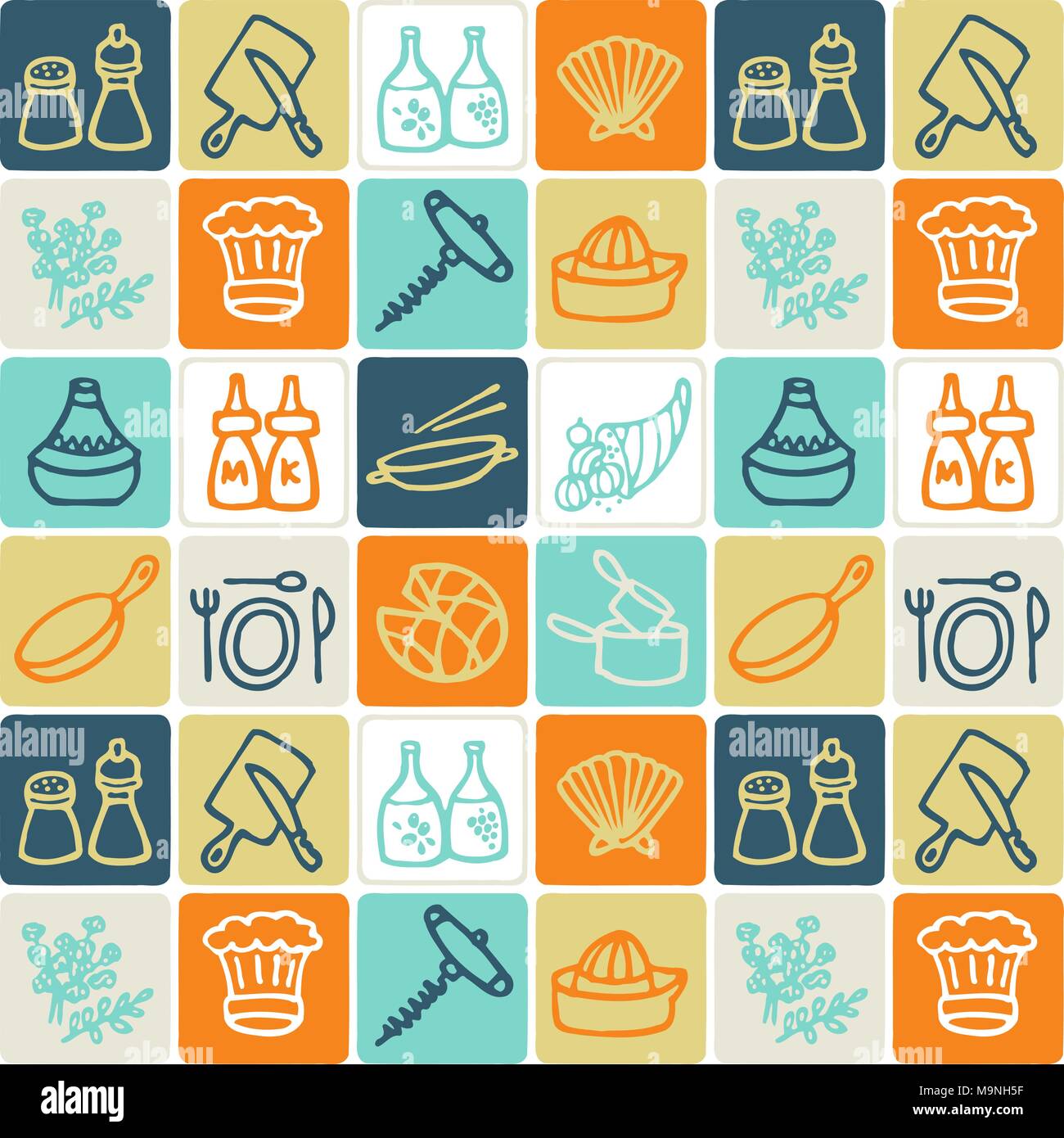 Hand Drawn Icons Set - Household 2 Stock Vector