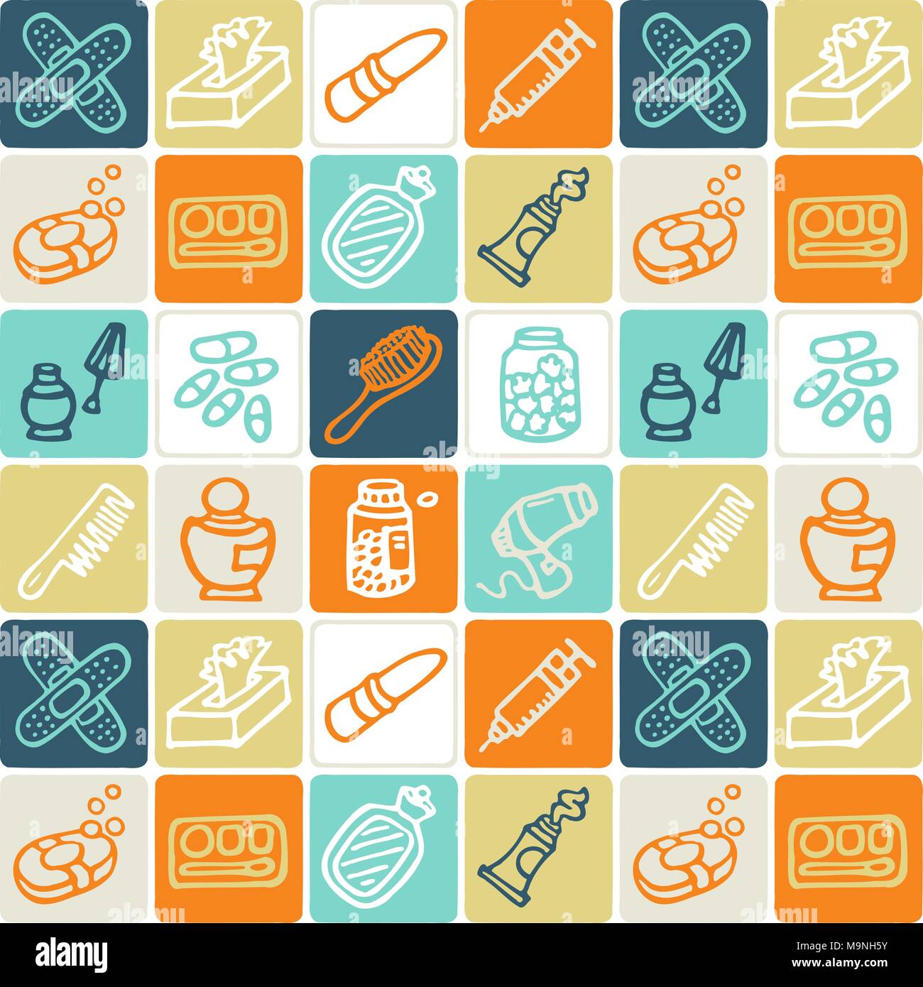 Hand Drawn Icons Set - Household 5 Stock Vector
