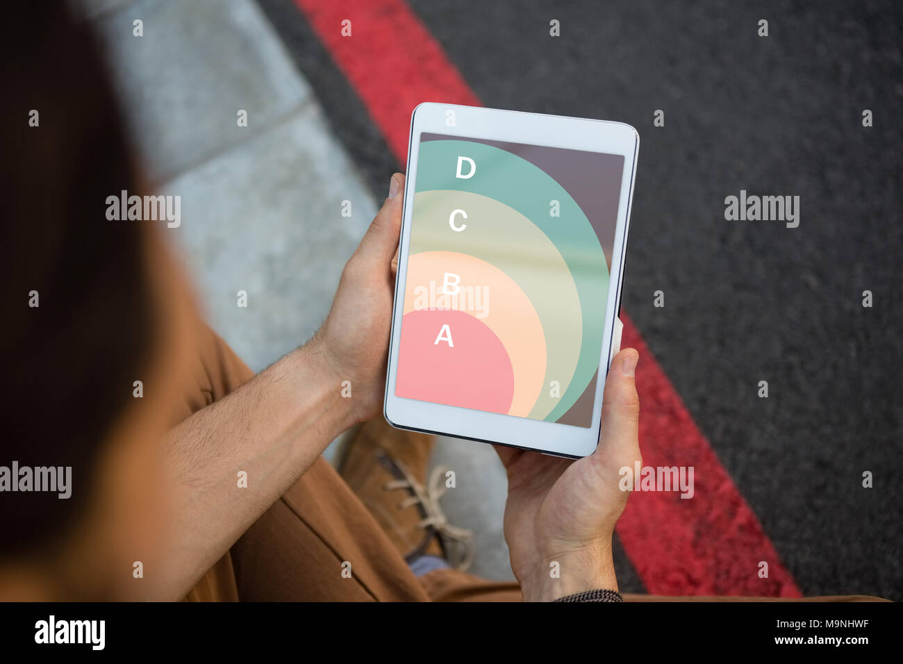 Composite image of pie chart Stock Photo
