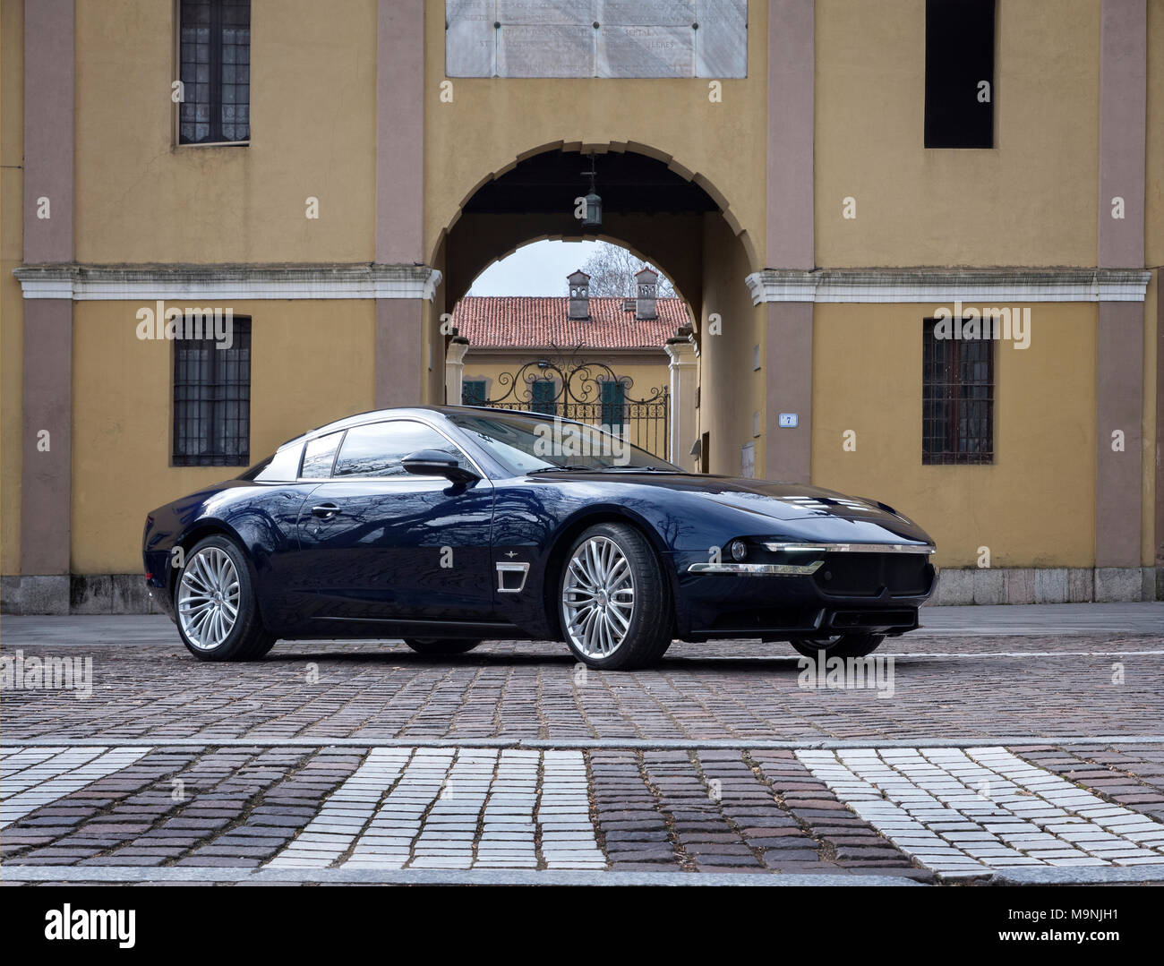 Touring Maserati Sciadipersia 2018. Location Milan Italy Stock Photo
