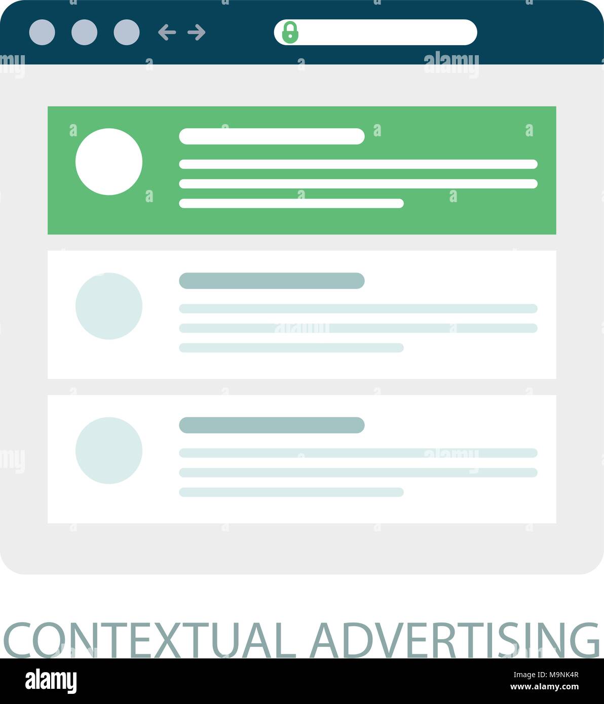 Pay Per Click icon, contextual advertising - ppc online marketing concept Stock Vector