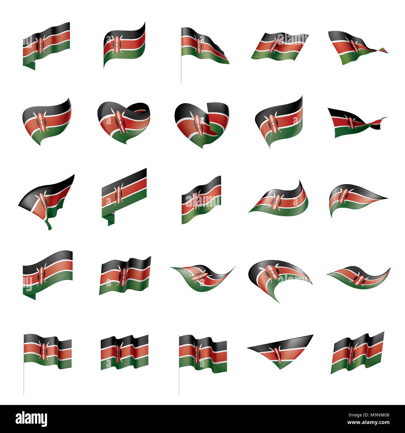 Printable Worksheet Kenya Flag