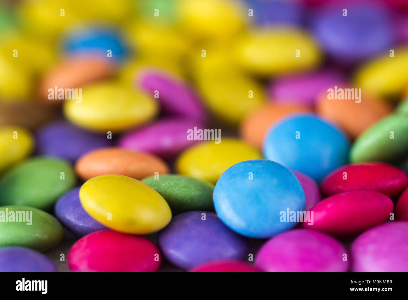 Coloured sweets, smarties Stock Photo