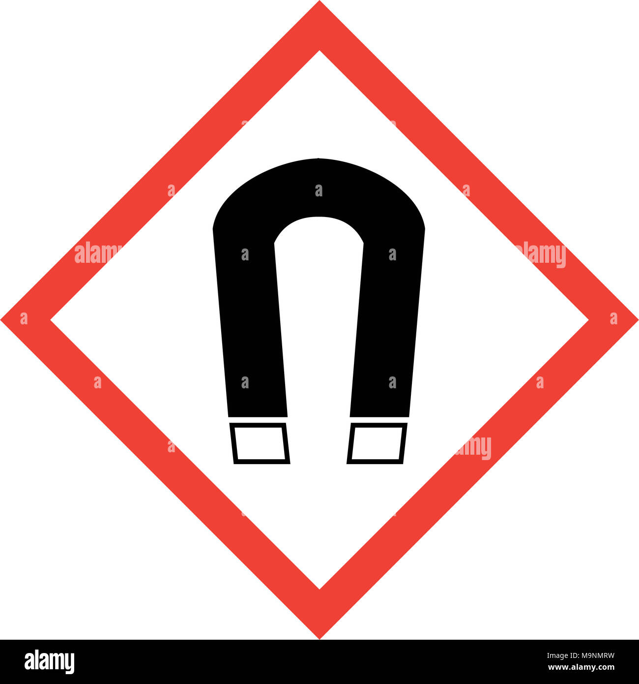 Hazard sign with field symbol Stock Photo Alamy