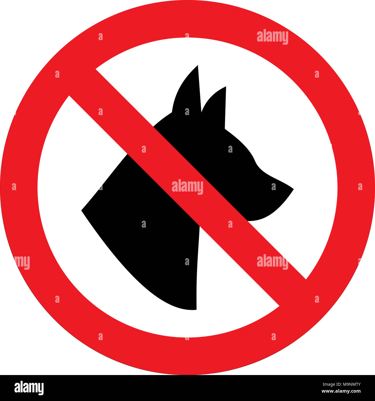 No dogs allowed sign Stock Photo Alamy
